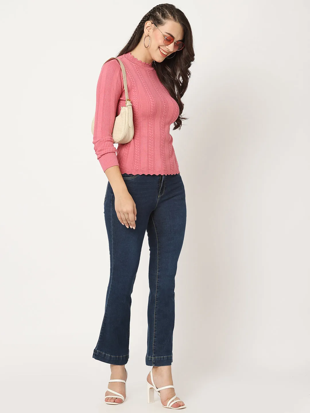 K5013 High Rise Flare Jeans