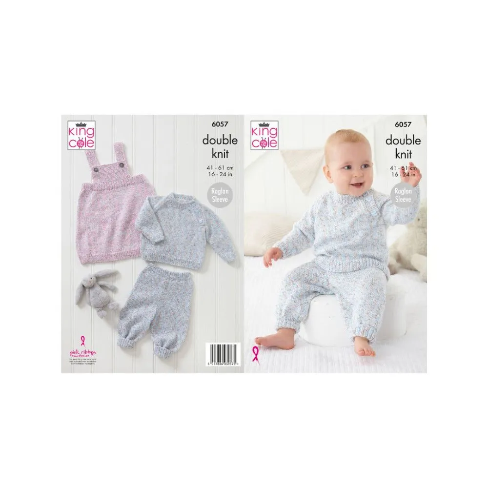 King Cole Baby DK Knitting Pattern 6057