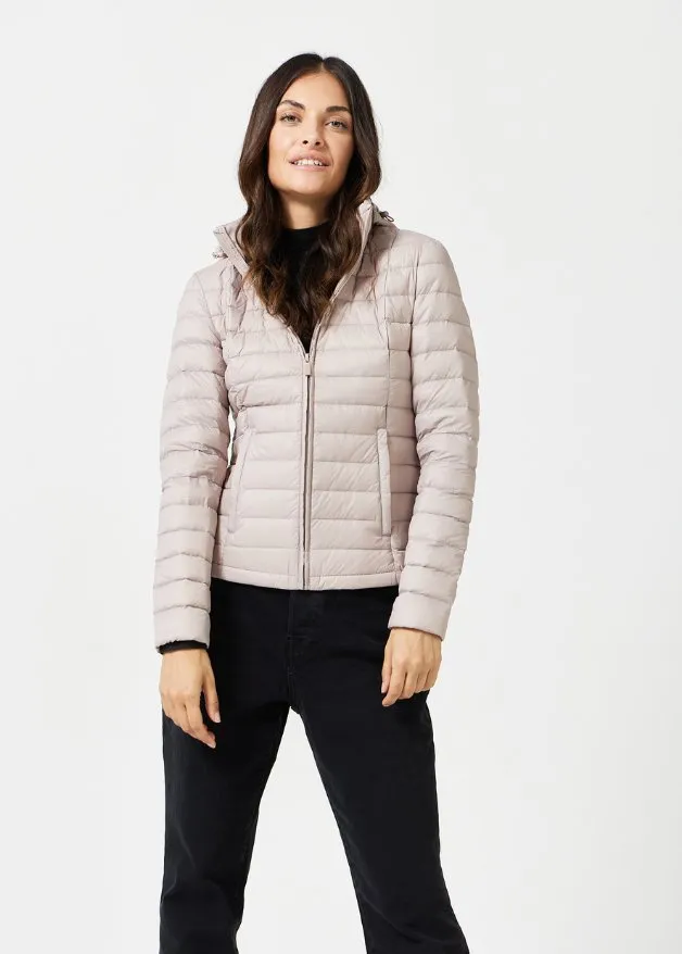 Latte Duck Down Puffer Jacket