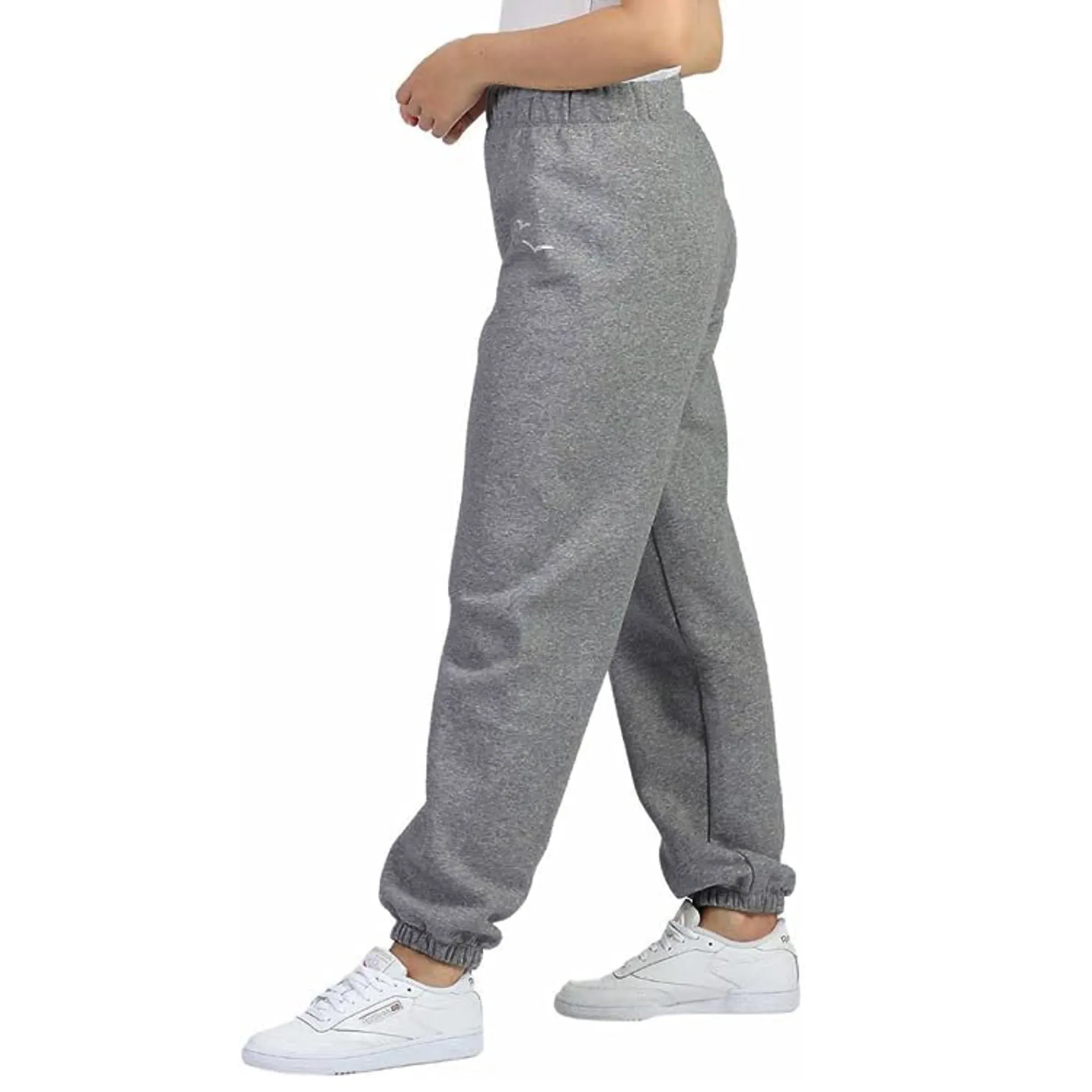 LazyPants Women's High Rise elastic at Waistband Velour Fleece Active Joggers