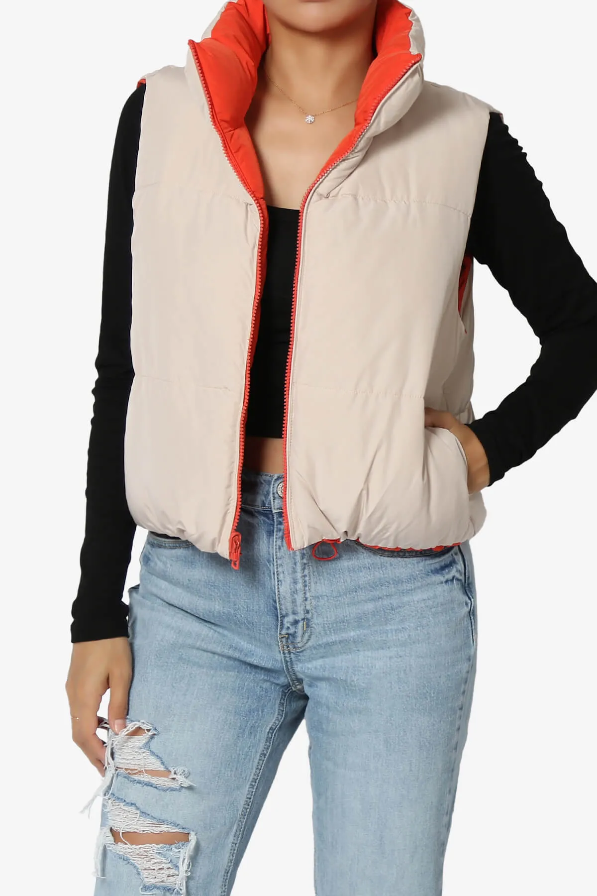 Legaci Reversible Puffer Vest