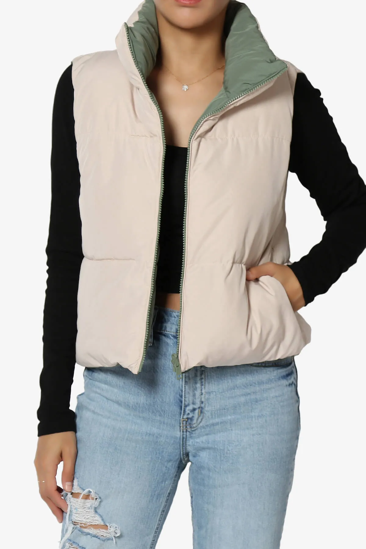 Legaci Reversible Puffer Vest