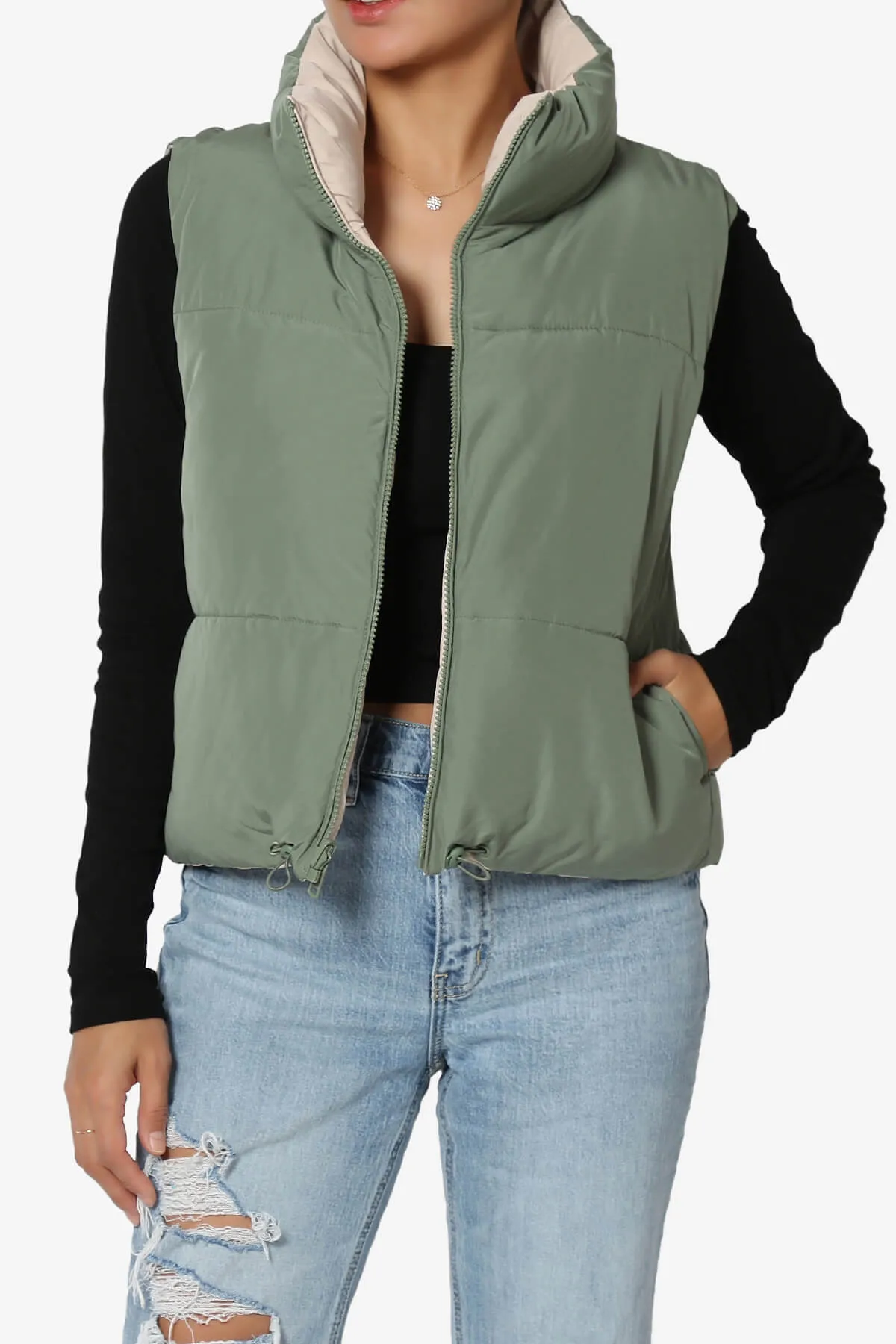 Legaci Reversible Puffer Vest