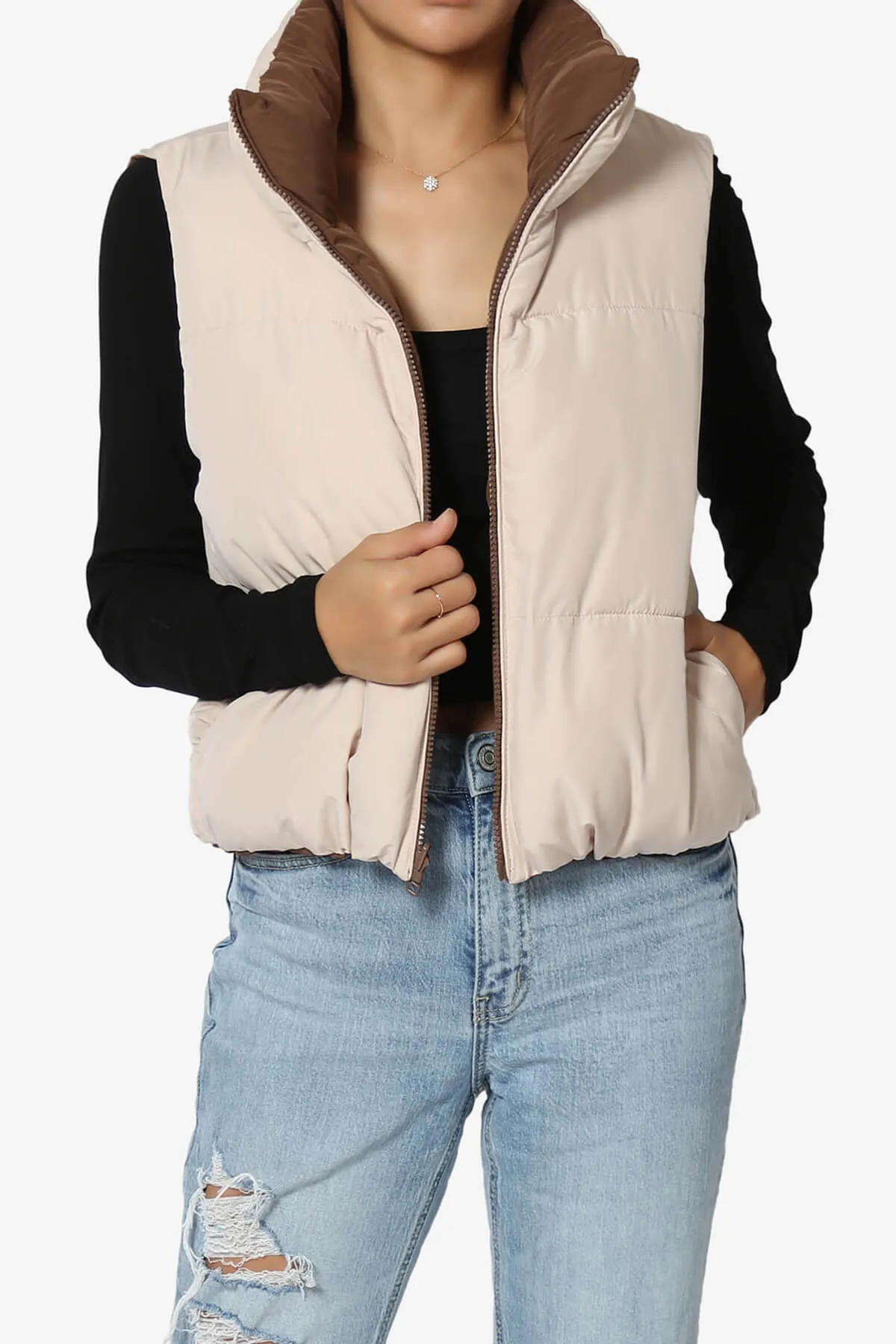 Legaci Reversible Puffer Vest