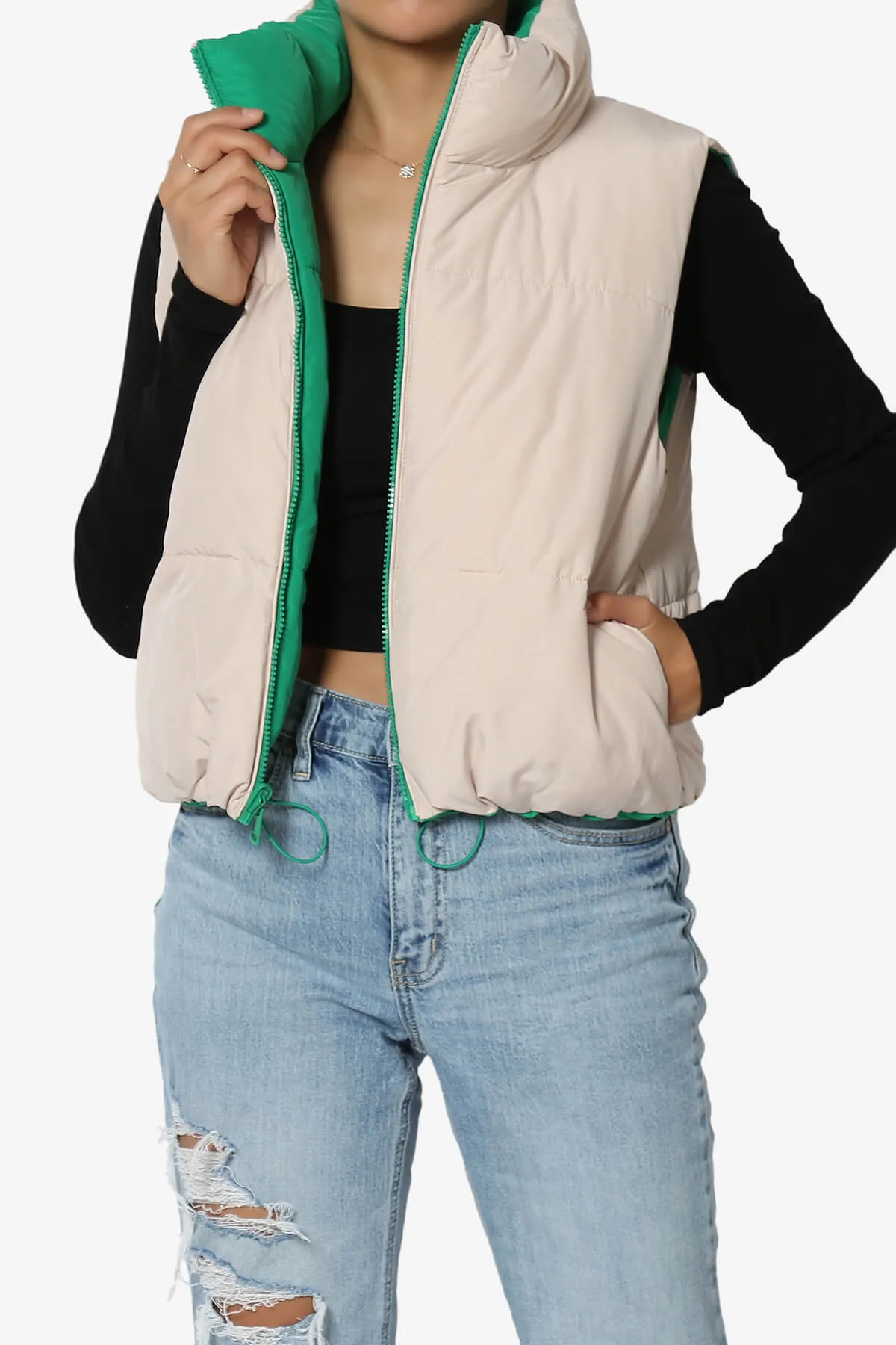 Legaci Reversible Puffer Vest