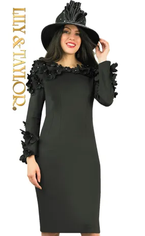 Lily And Taylor Dress 4904-Black