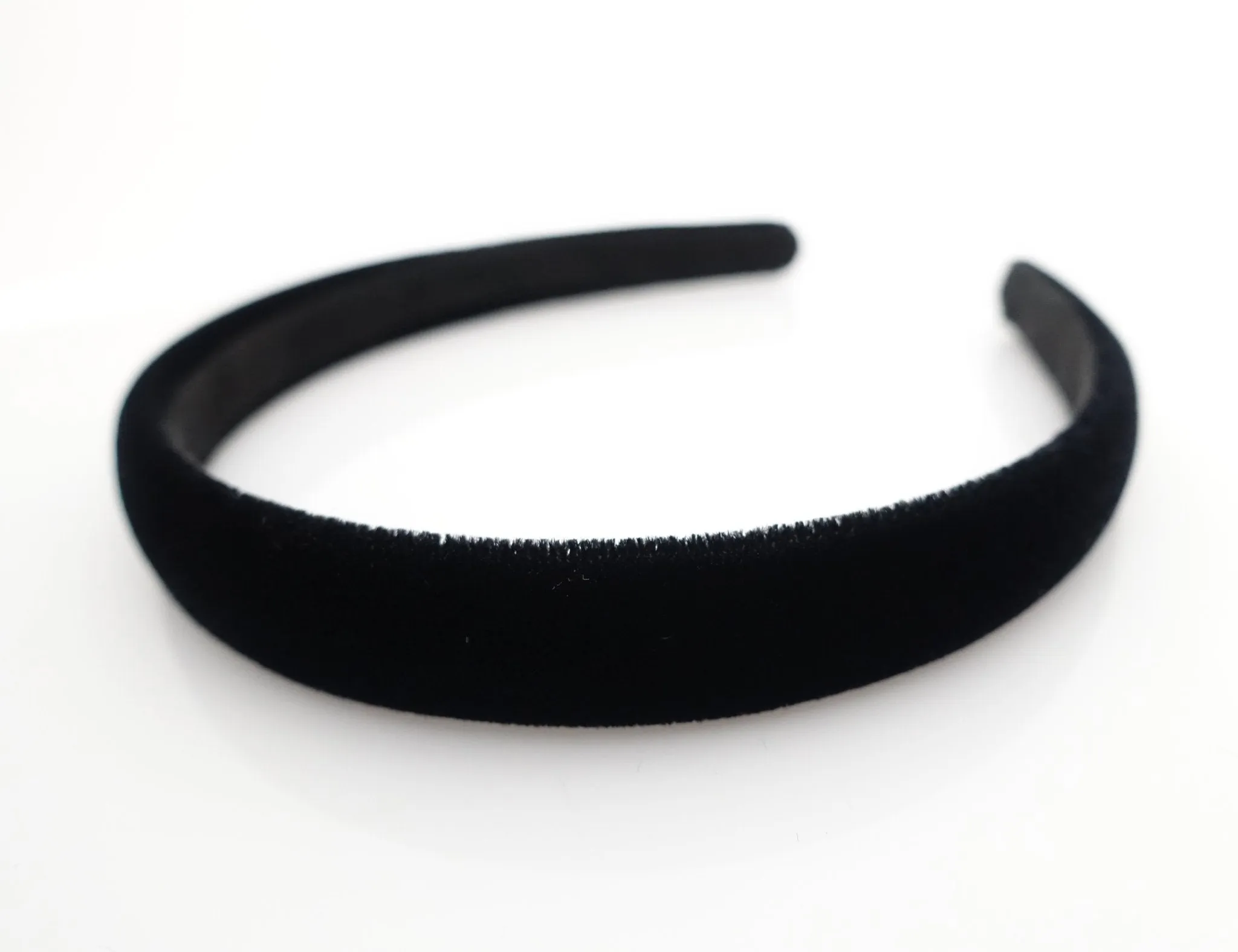 Luxury double velvet black fashion headband women hairband