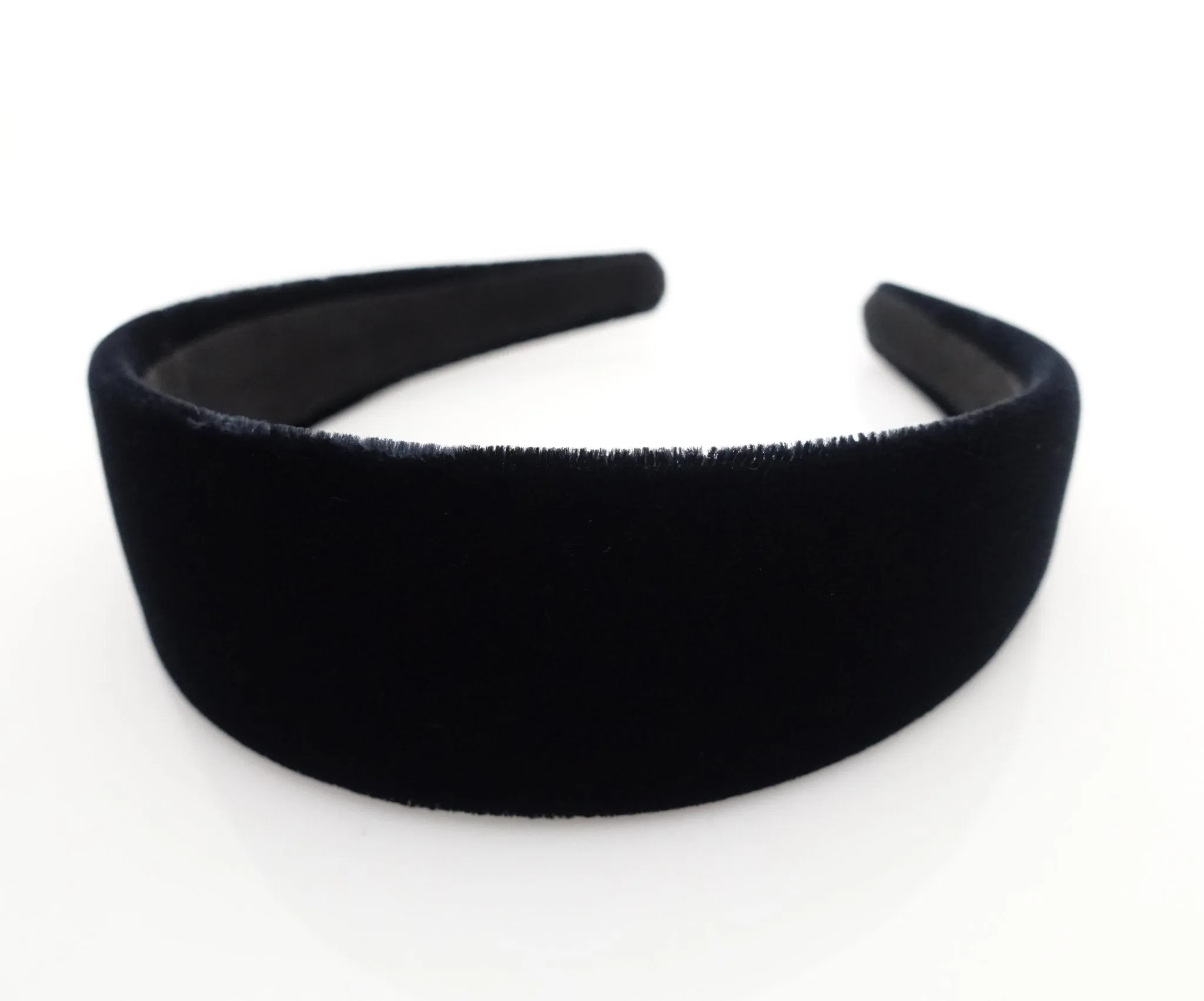 Luxury double velvet black fashion headband women hairband