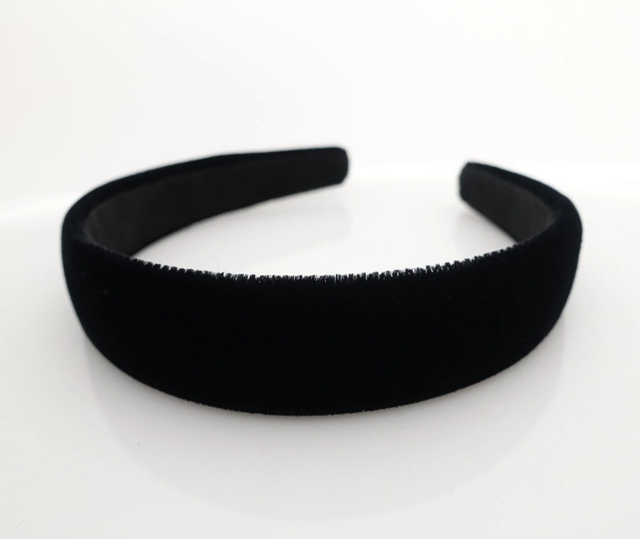 Luxury double velvet black fashion headband women hairband