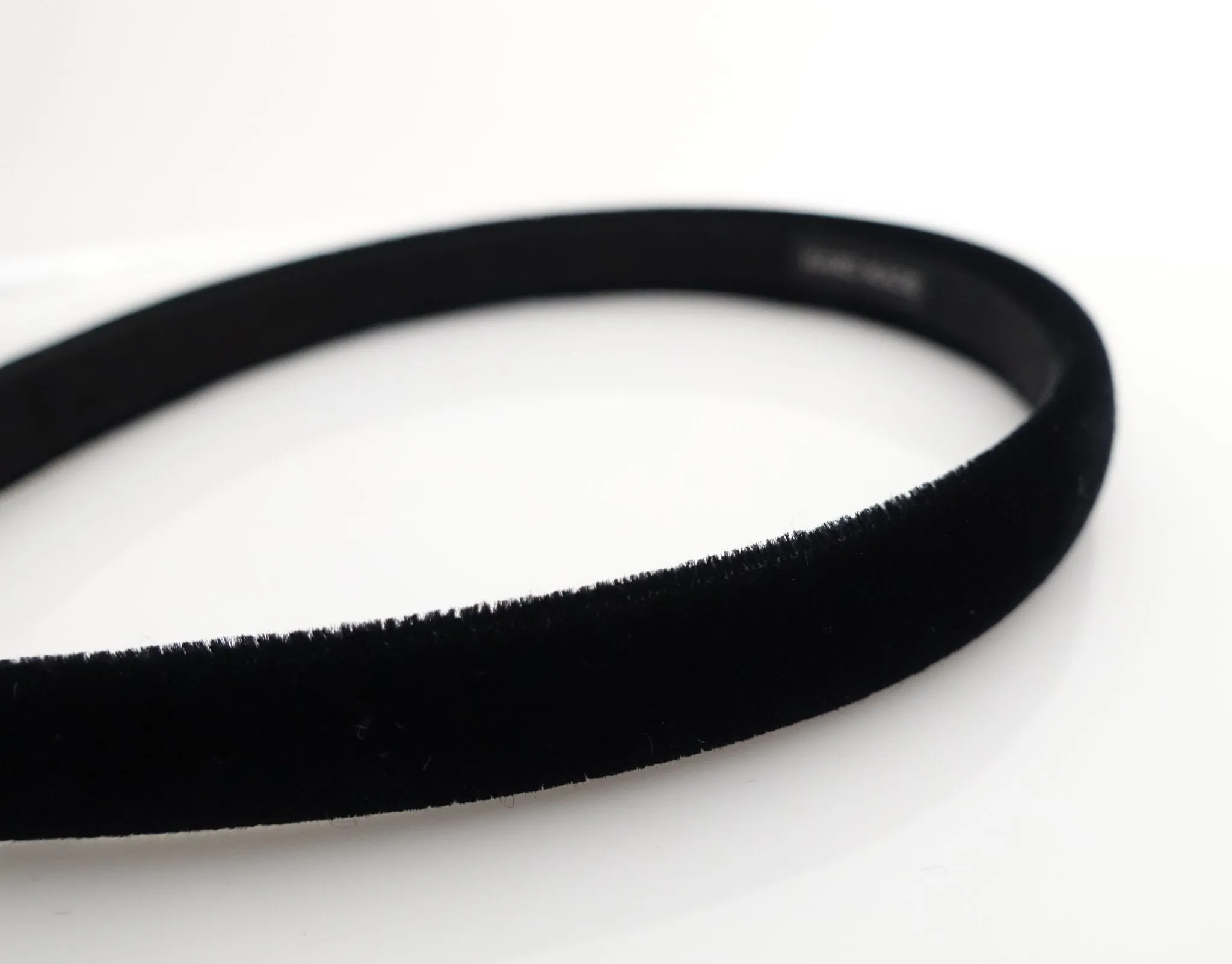 Luxury double velvet black fashion headband women hairband