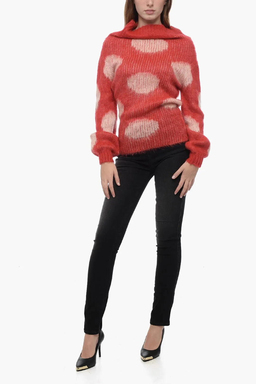 Marni Merino Wool-blended Sweater with Cuffs