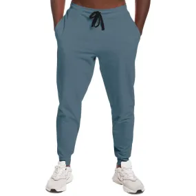 Medium Dark Cyan Joggers | Unisex | with PLUS sizes | Medium Dark Pale Pastel Cyan | C30M0Y0K60