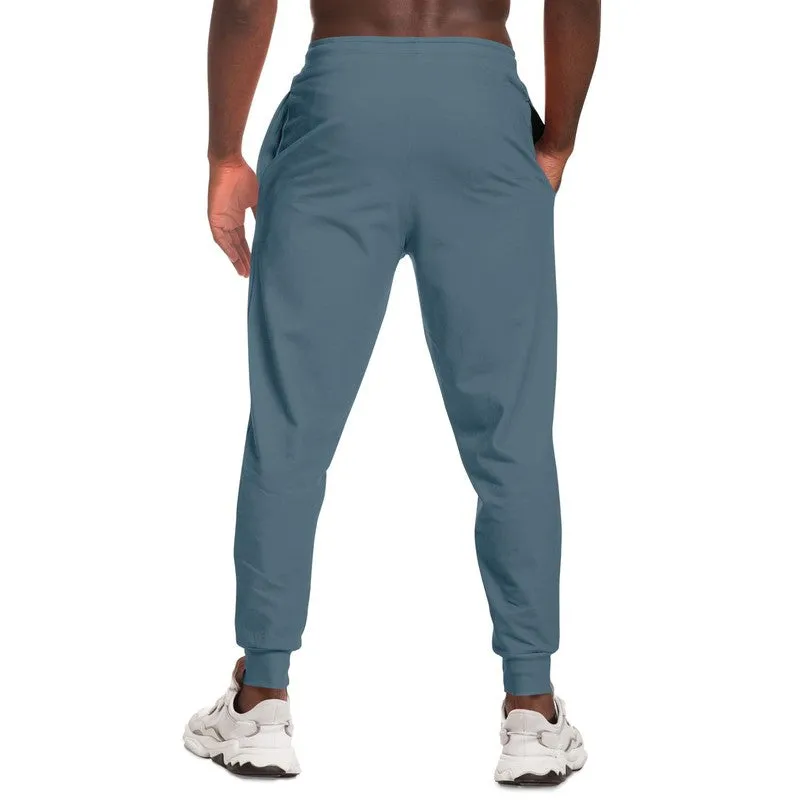 Medium Dark Cyan Joggers | Unisex | with PLUS sizes | Medium Dark Pale Pastel Cyan | C30M0Y0K60