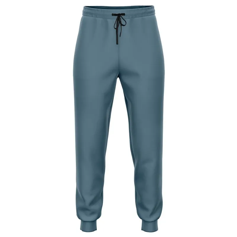 Medium Dark Cyan Joggers | Unisex | with PLUS sizes | Medium Dark Pale Pastel Cyan | C30M0Y0K60