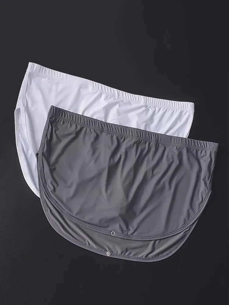 Men's Detachable Ice Silk Underwear Home Pants