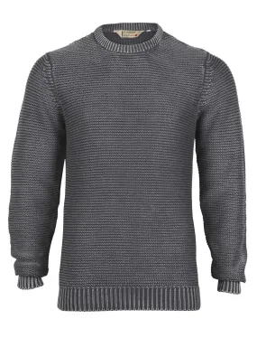 Mens Dissident Nile acid black wash jumper