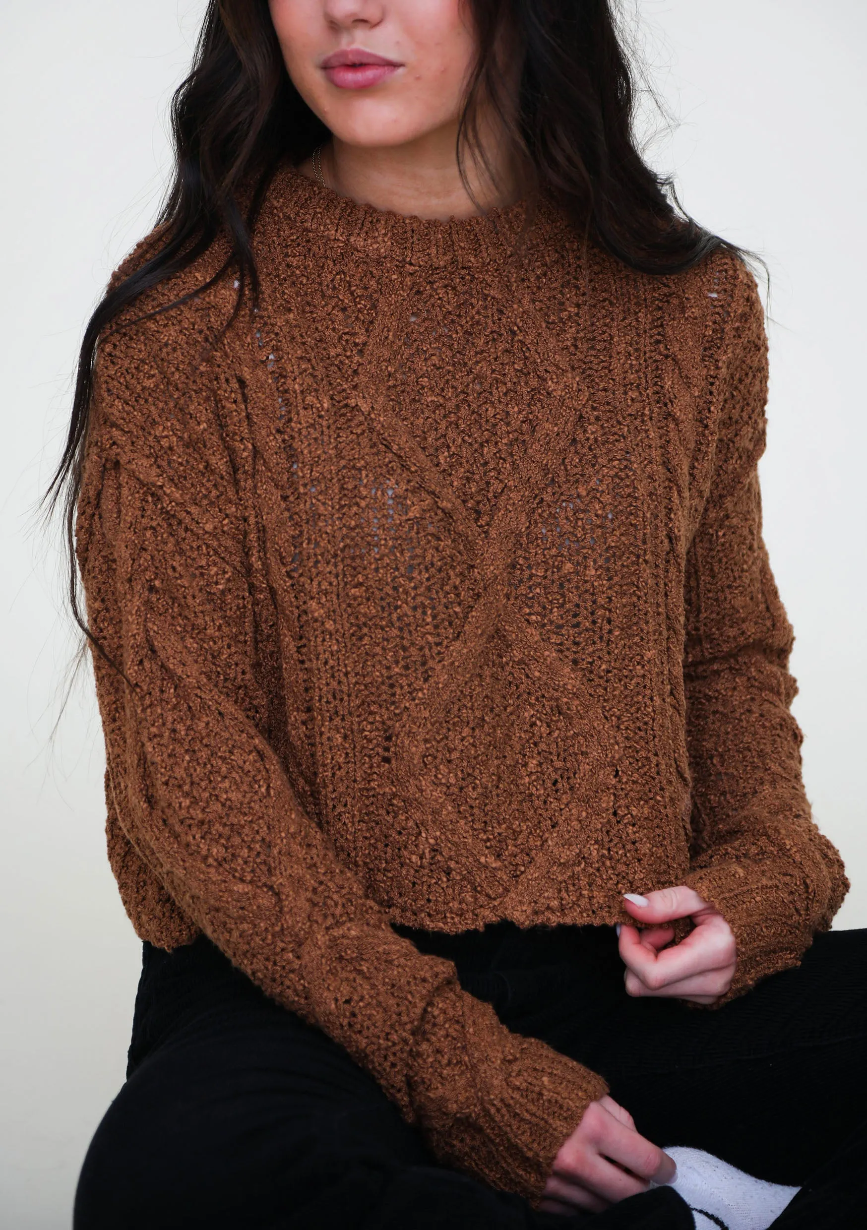 Moon Beam Sweater In Brown