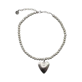 My Heart Silver Necklace