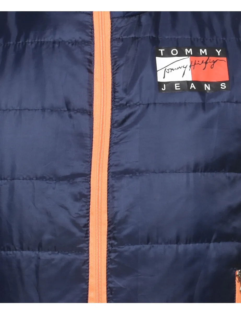 Navy 1990s Tommy Hilfiger Puffer Jacket - L