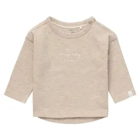 Noppies Baby Long Sleeve Jay Tee - Sand Melange