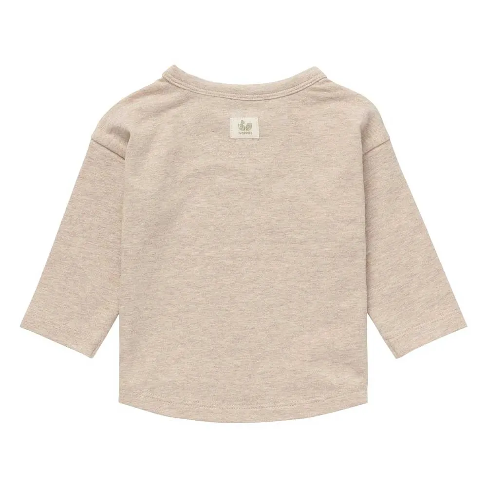 Noppies Baby Long Sleeve Jay Tee - Sand Melange