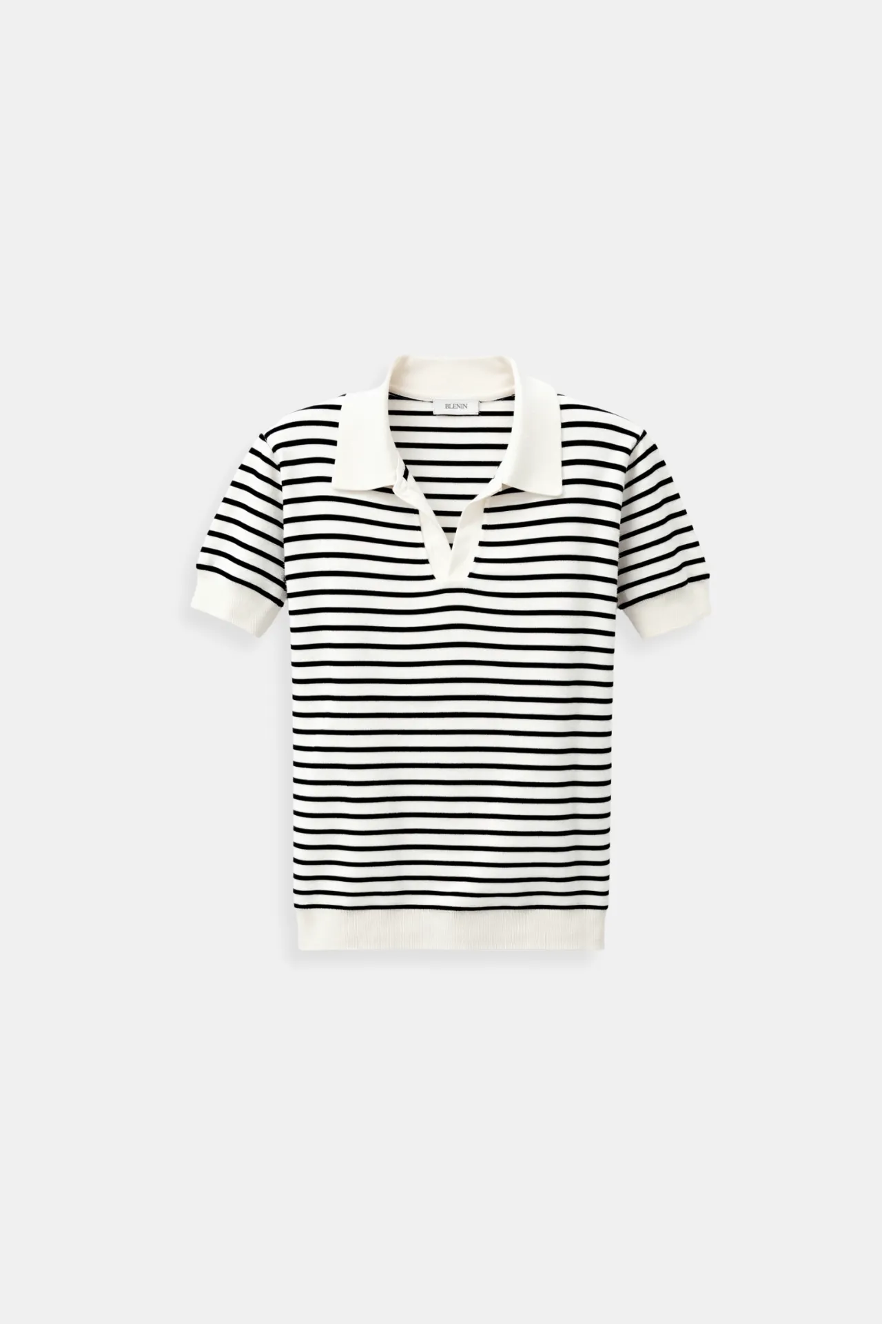 Old Money Versatile Striped Pattern Collared Top