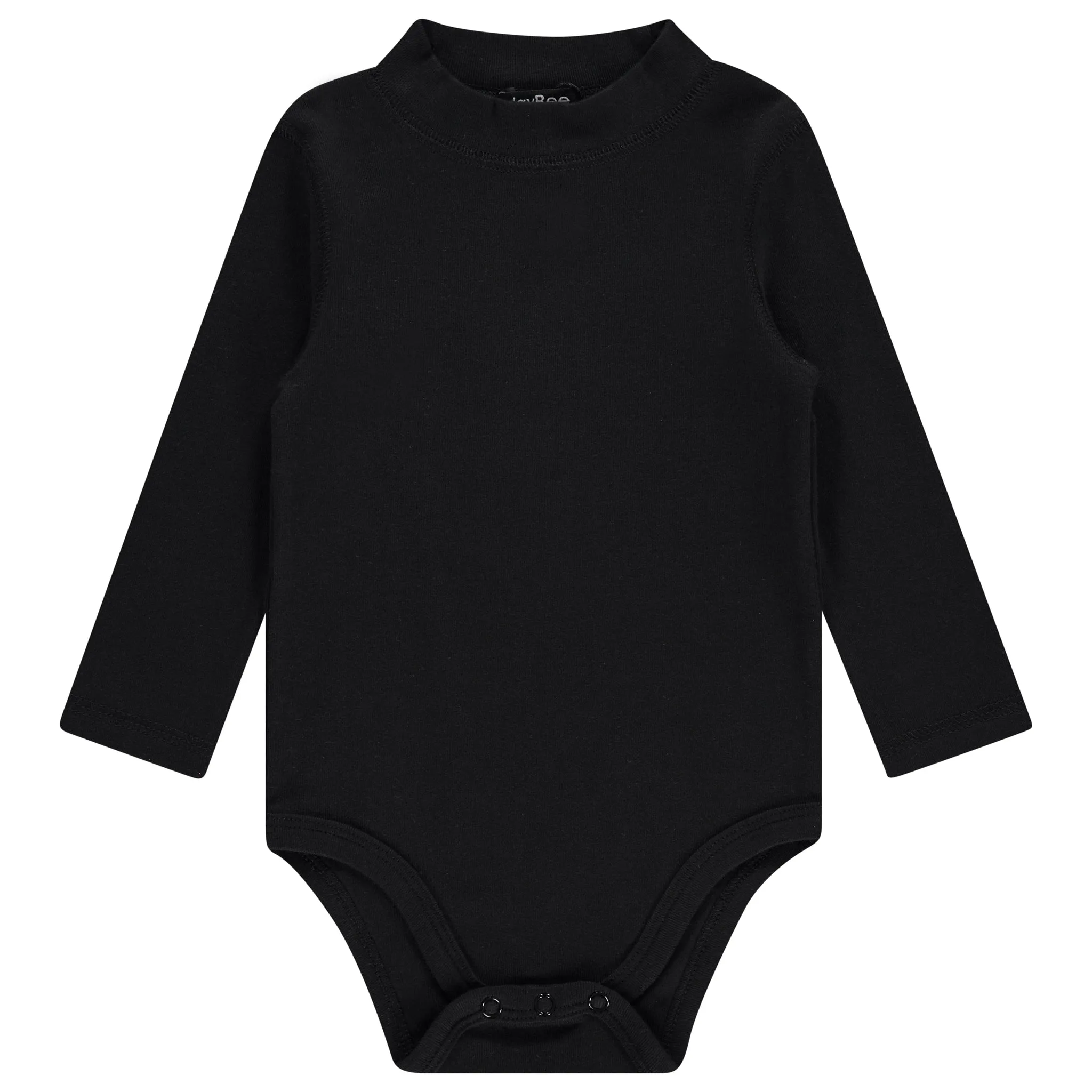 onesie quilted turtleneck jersey - black