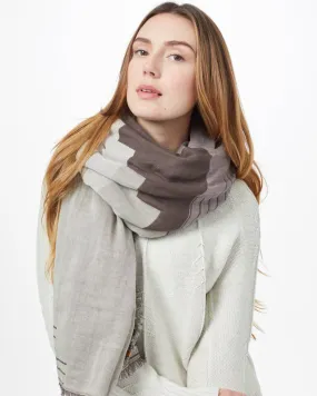 Organic Cotton Peaks Blanket Scarf