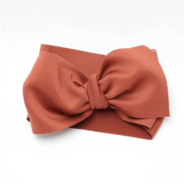 Oversize Bow Baby Girls Winter Headwrap