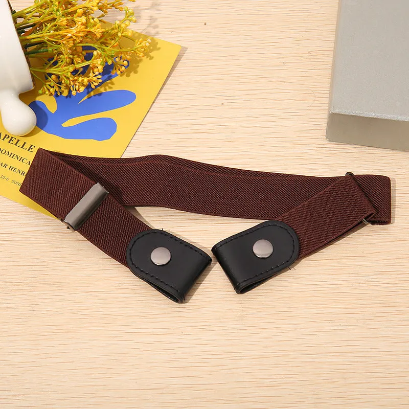 Pant Belt Seamless Lazy Belt Versatile Elastic Jeans Belt Decoration