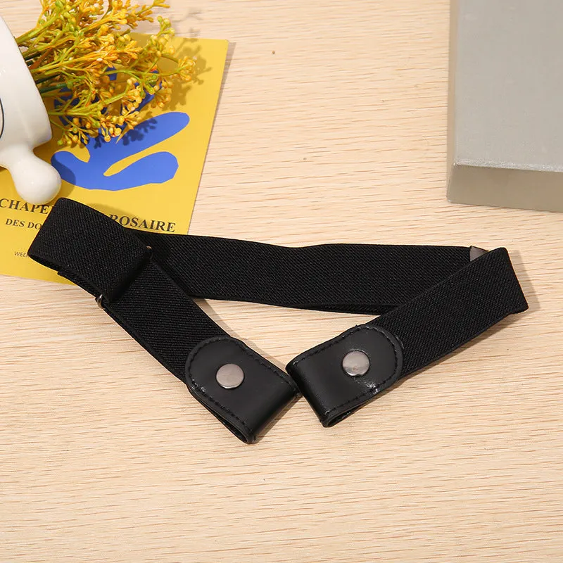 Pant Belt Seamless Lazy Belt Versatile Elastic Jeans Belt Decoration