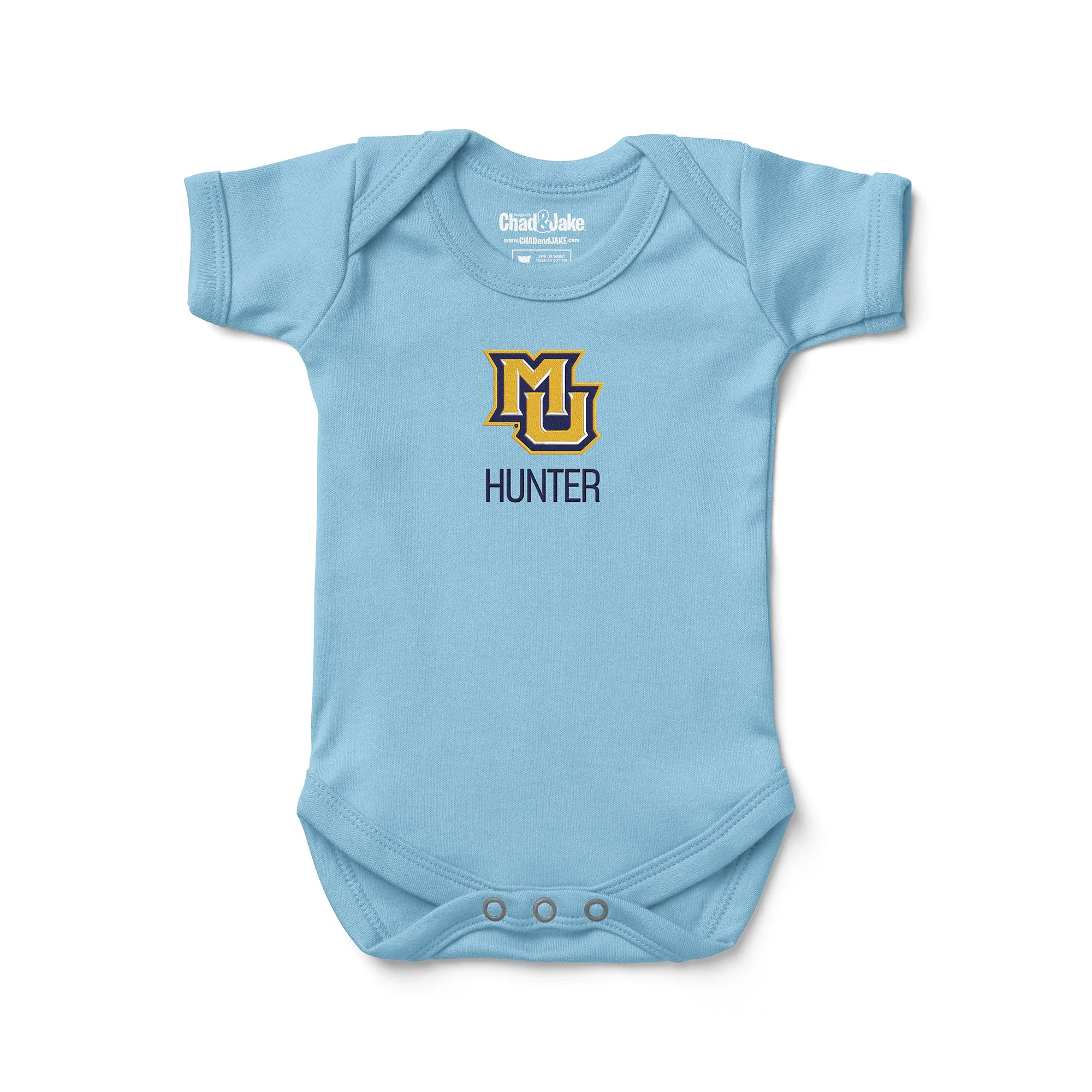 Personalized Marquette Golden Eagles Bodysuit