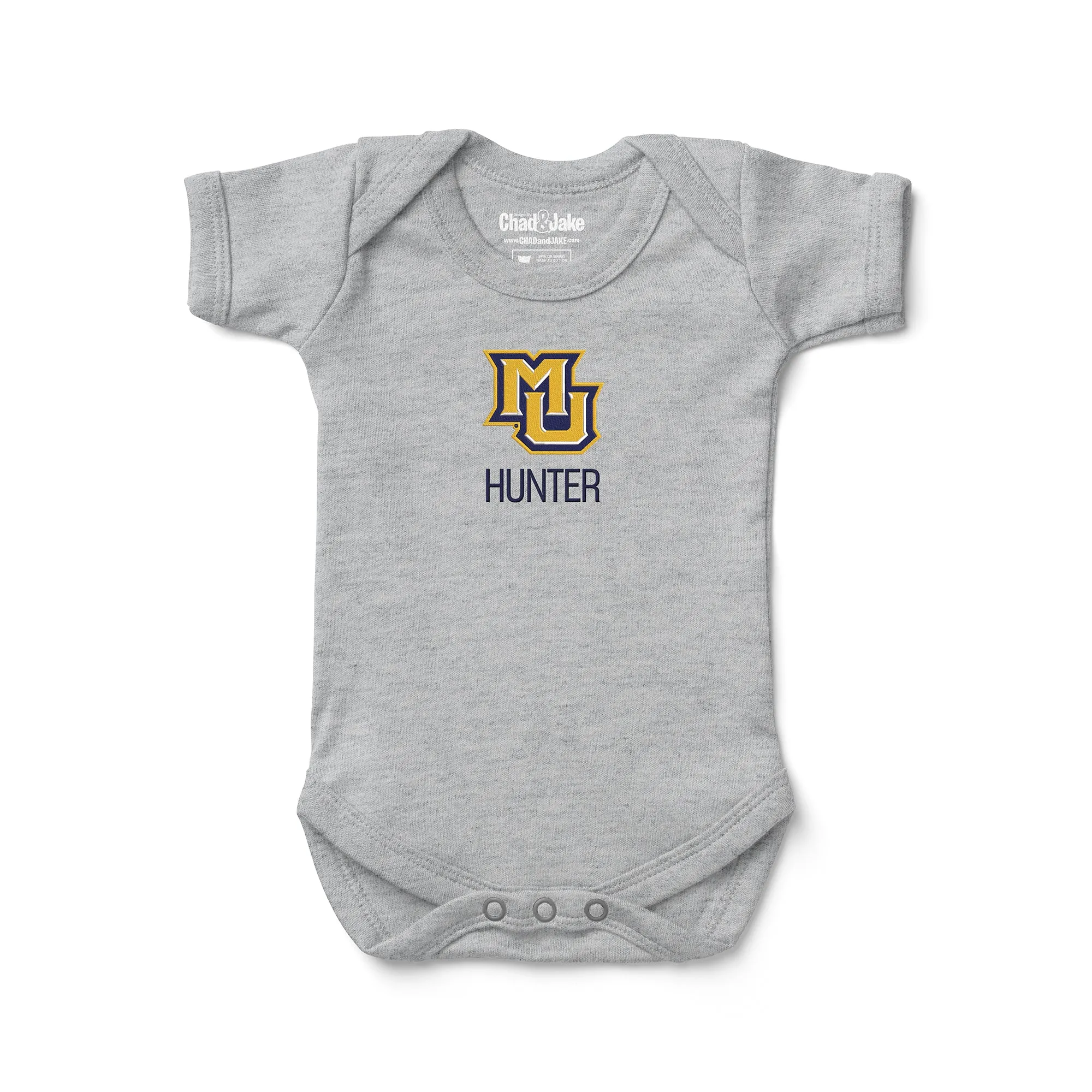 Personalized Marquette Golden Eagles Bodysuit