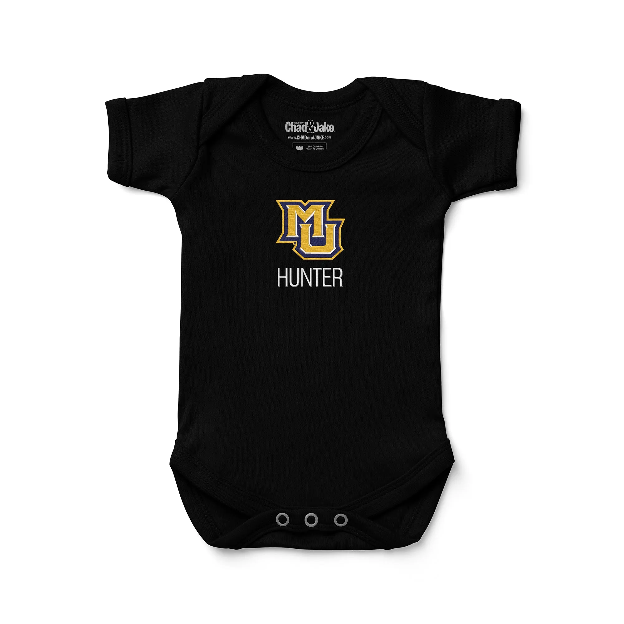 Personalized Marquette Golden Eagles Bodysuit