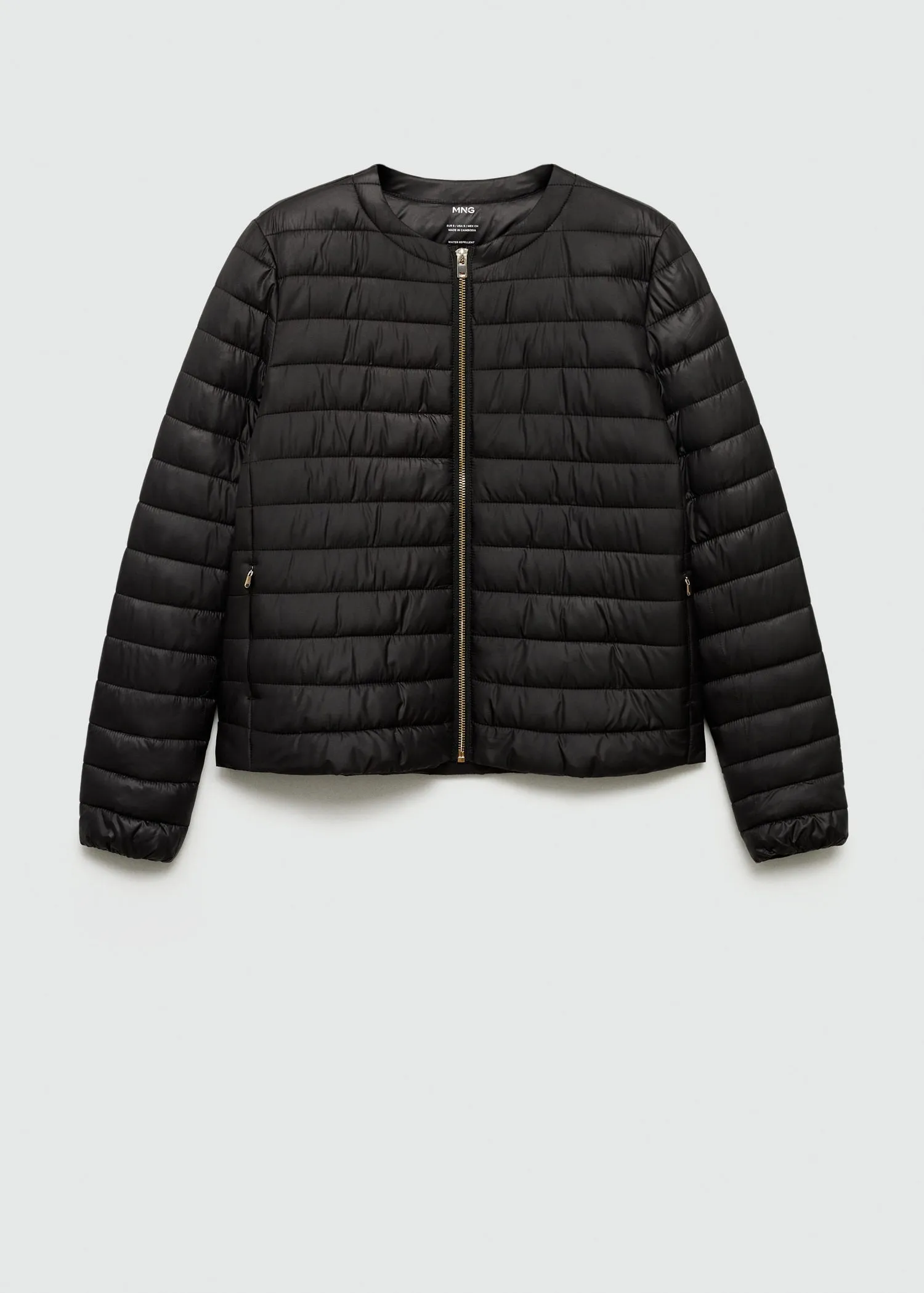 Pocket quilted jacket - Black