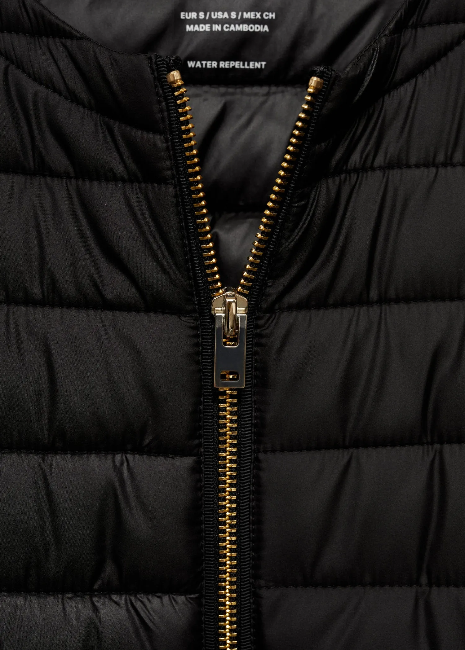 Pocket quilted jacket - Black