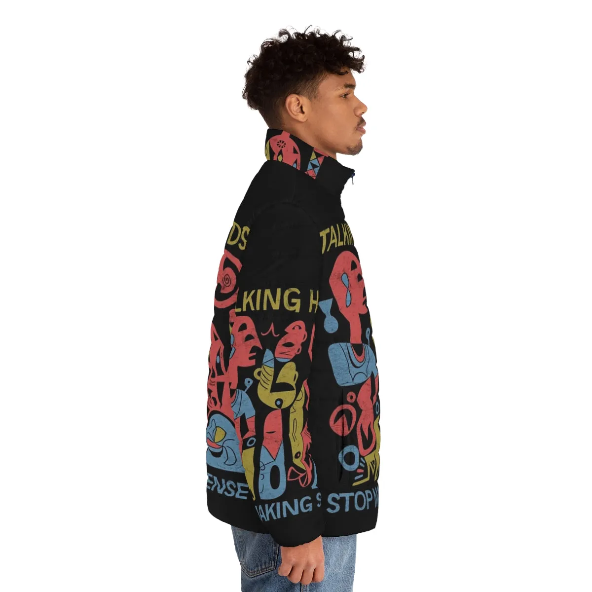 "Stop Making Sense" Talking Heads Inspired Puffer Jacket