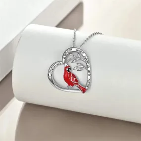 Red Parrot Bird Cardinals Appear Pendant Memory of Someone Gift Jewelry