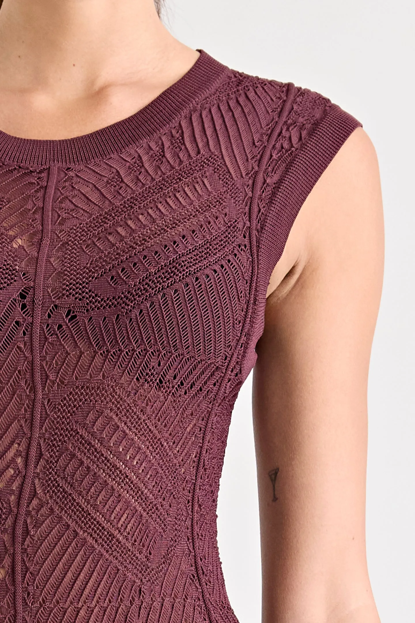 RENOIR KNIT DRESS | MERLOT