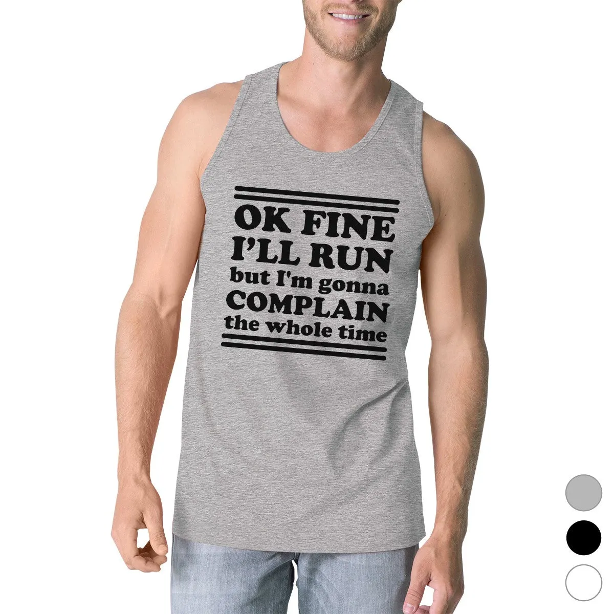 Run Complain Mens Funny Graphic Gym Tank Top Funny Workout Gift