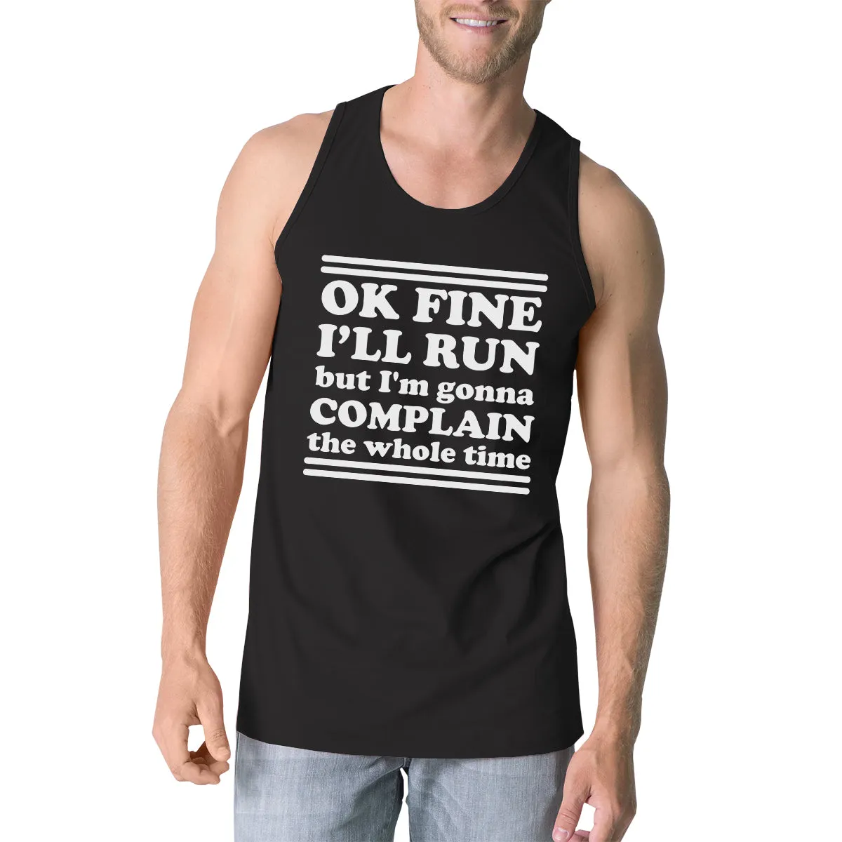 Run Complain Mens Funny Graphic Gym Tank Top Funny Workout Gift