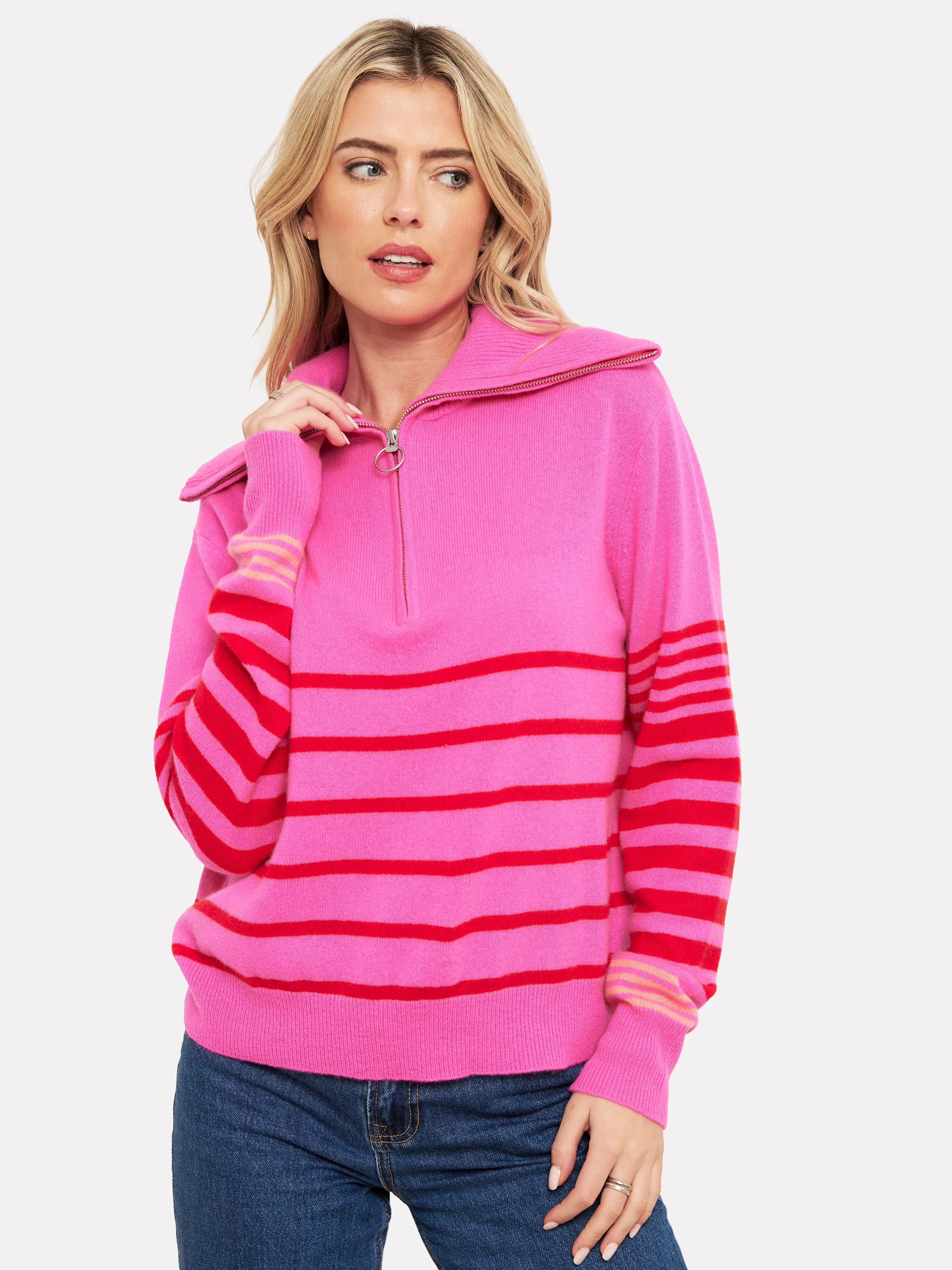 Sabrina Cashmere Zip Up