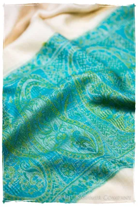 Serafina Paisley Frontière Pashmina Cashmere Scarf