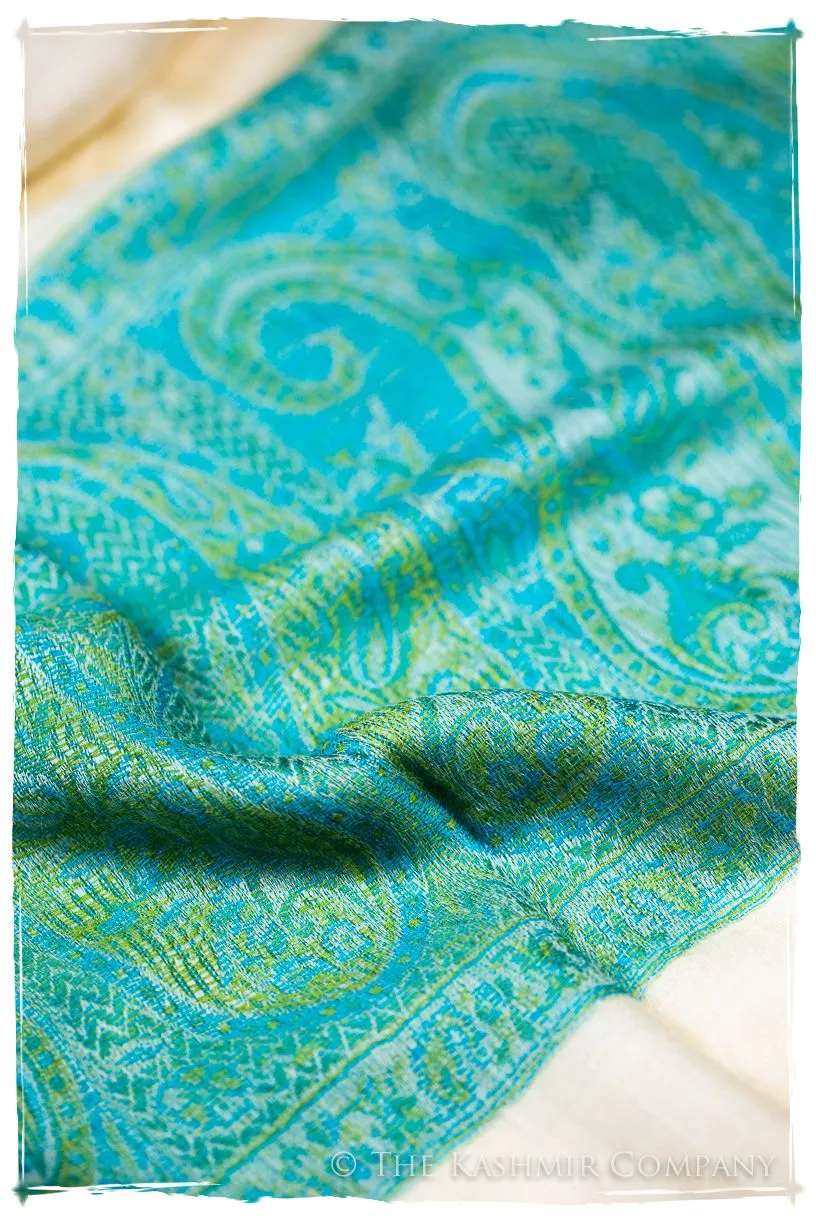 Serafina Paisley Frontière Pashmina Cashmere Scarf