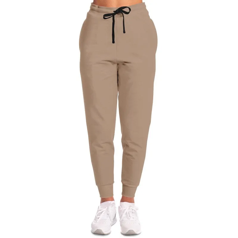 Shaded Pale Pastel Orange Brown Joggers | Unisex | with PLUS sizes | C0M22Y30K30