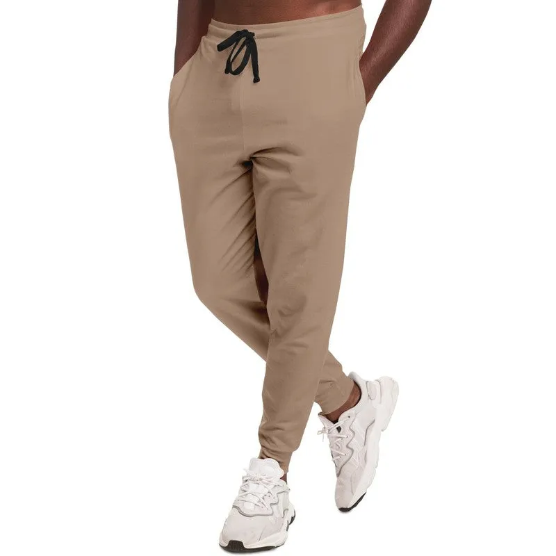 Shaded Pale Pastel Orange Brown Joggers | Unisex | with PLUS sizes | C0M22Y30K30