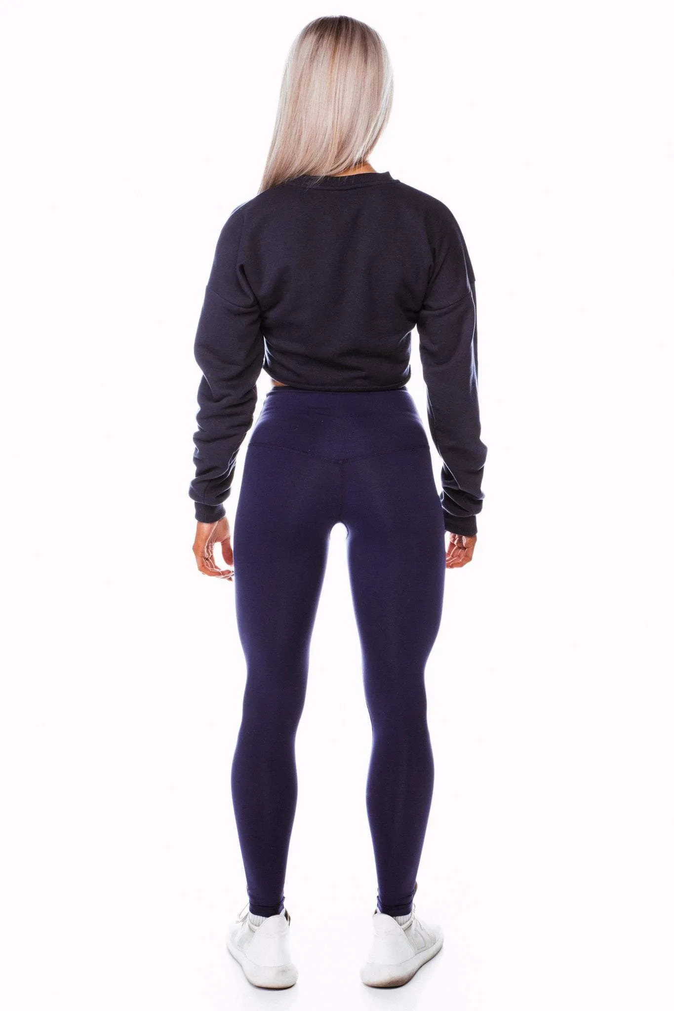 SHORTY CROP JUMPER - NAVY