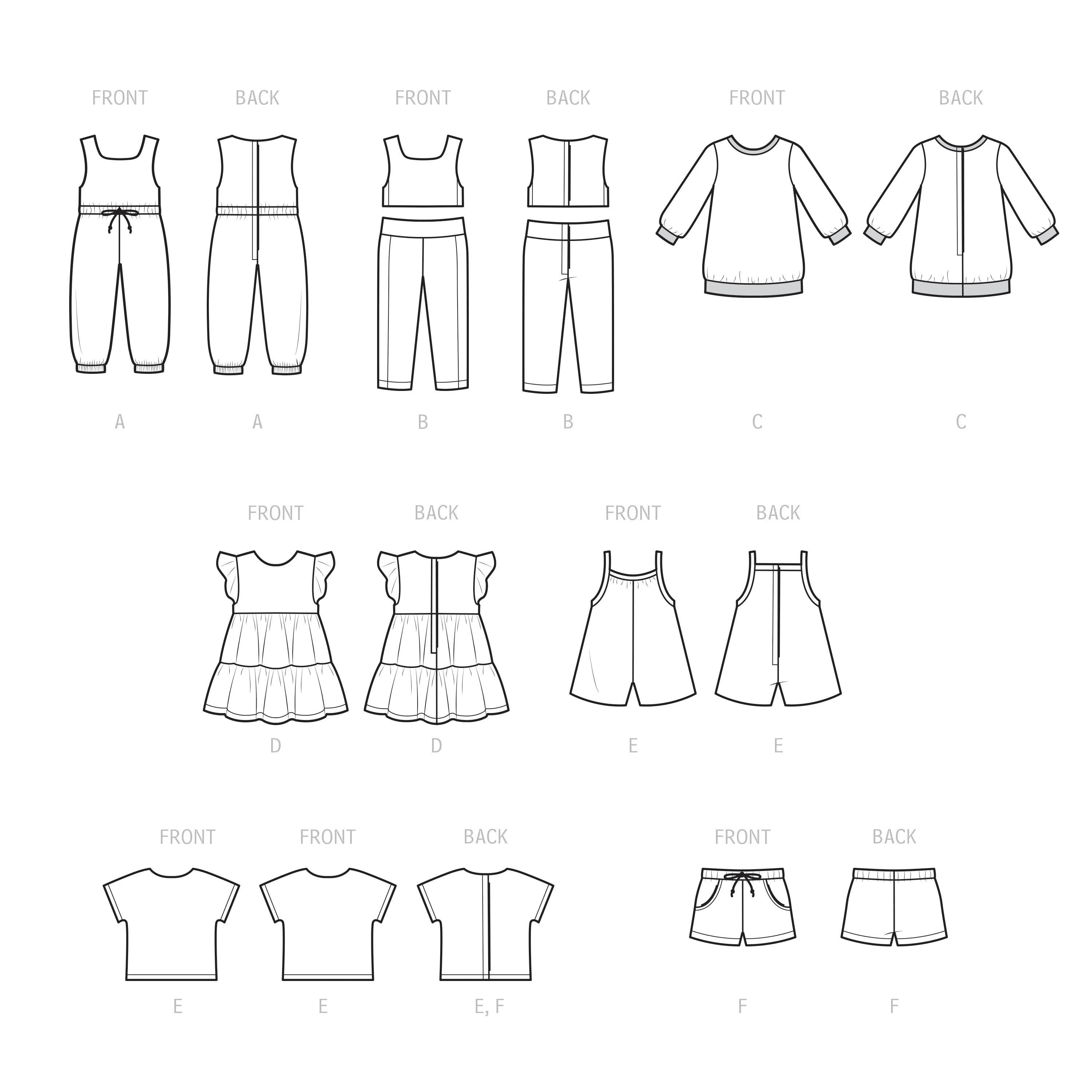 Simplicity Pattern S9500 18" Doll Clothes