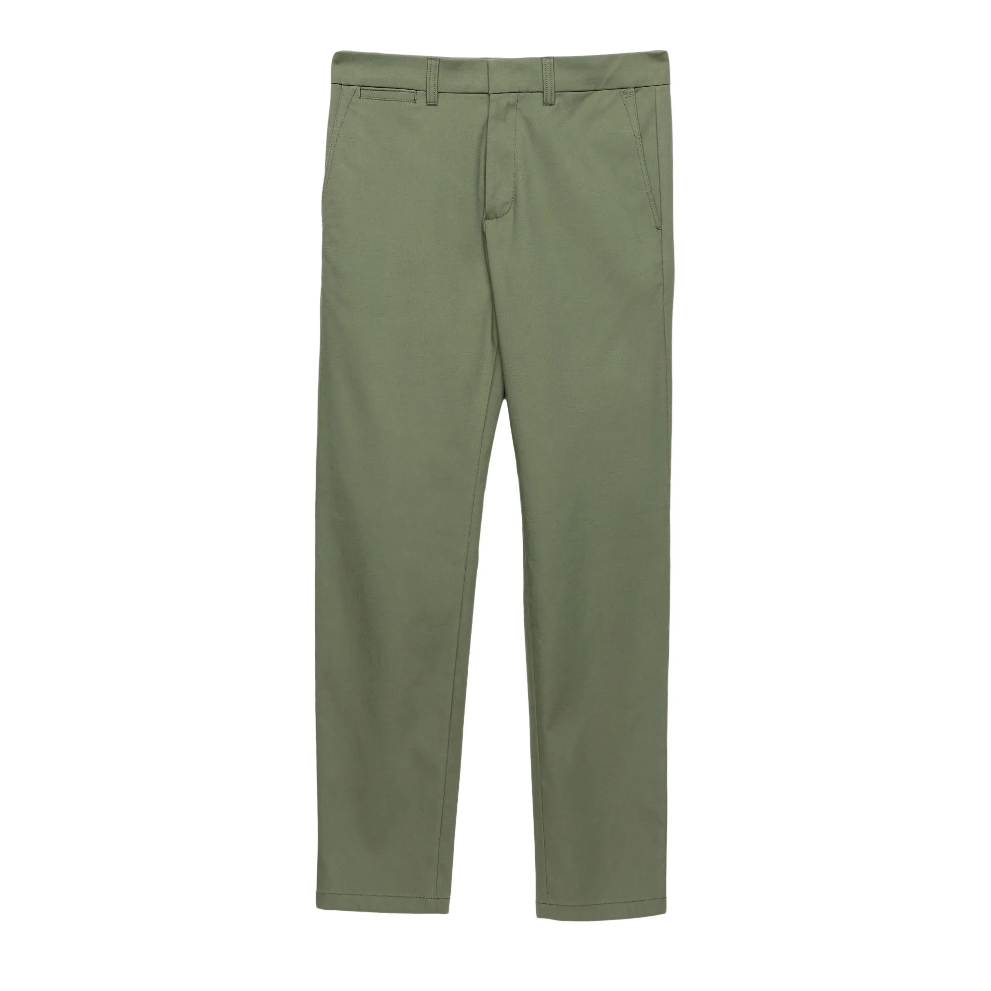 Slim Fit Luxe Chinos - Olivine Green