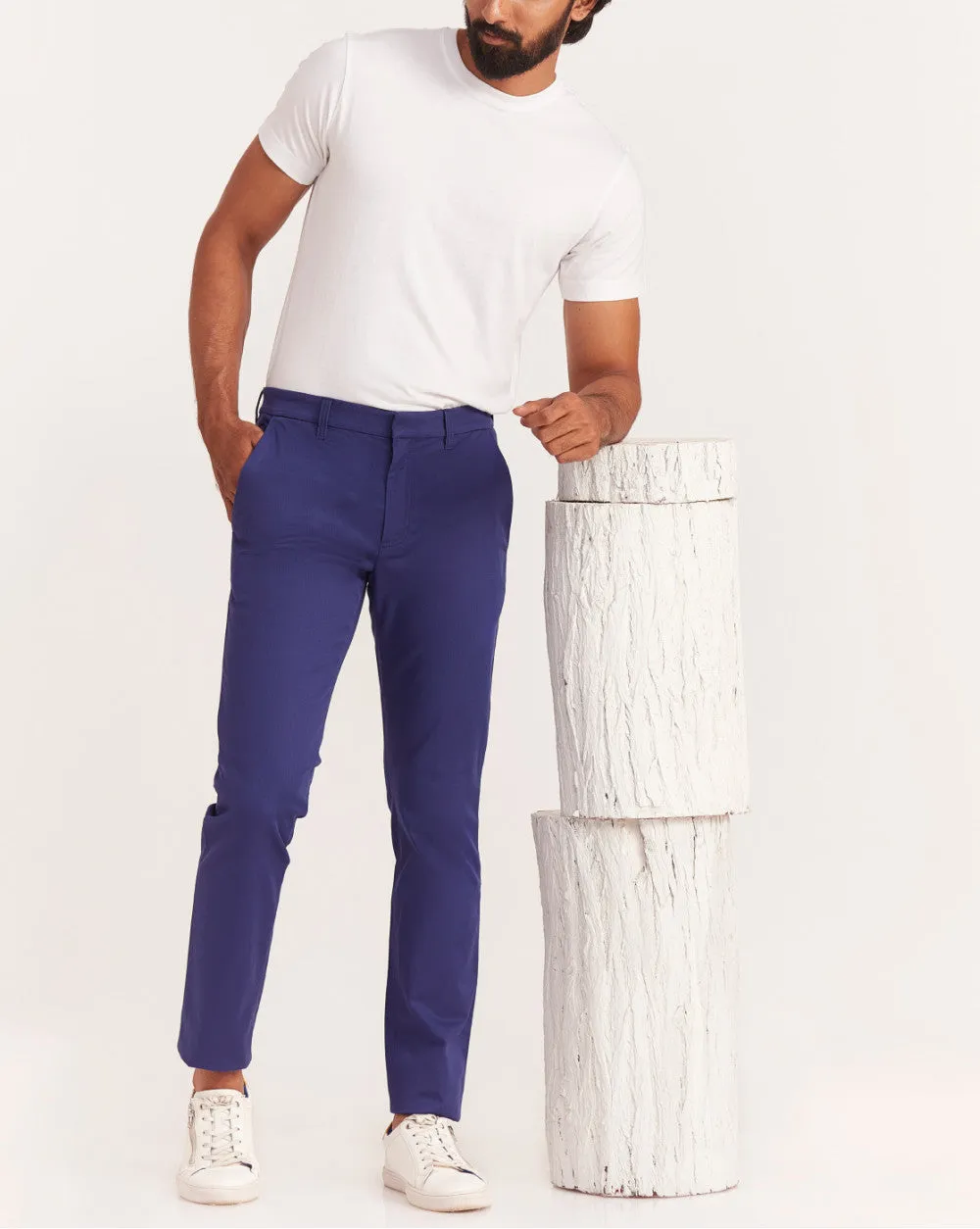 Slim Fit Urban Chinos - Ink Blue